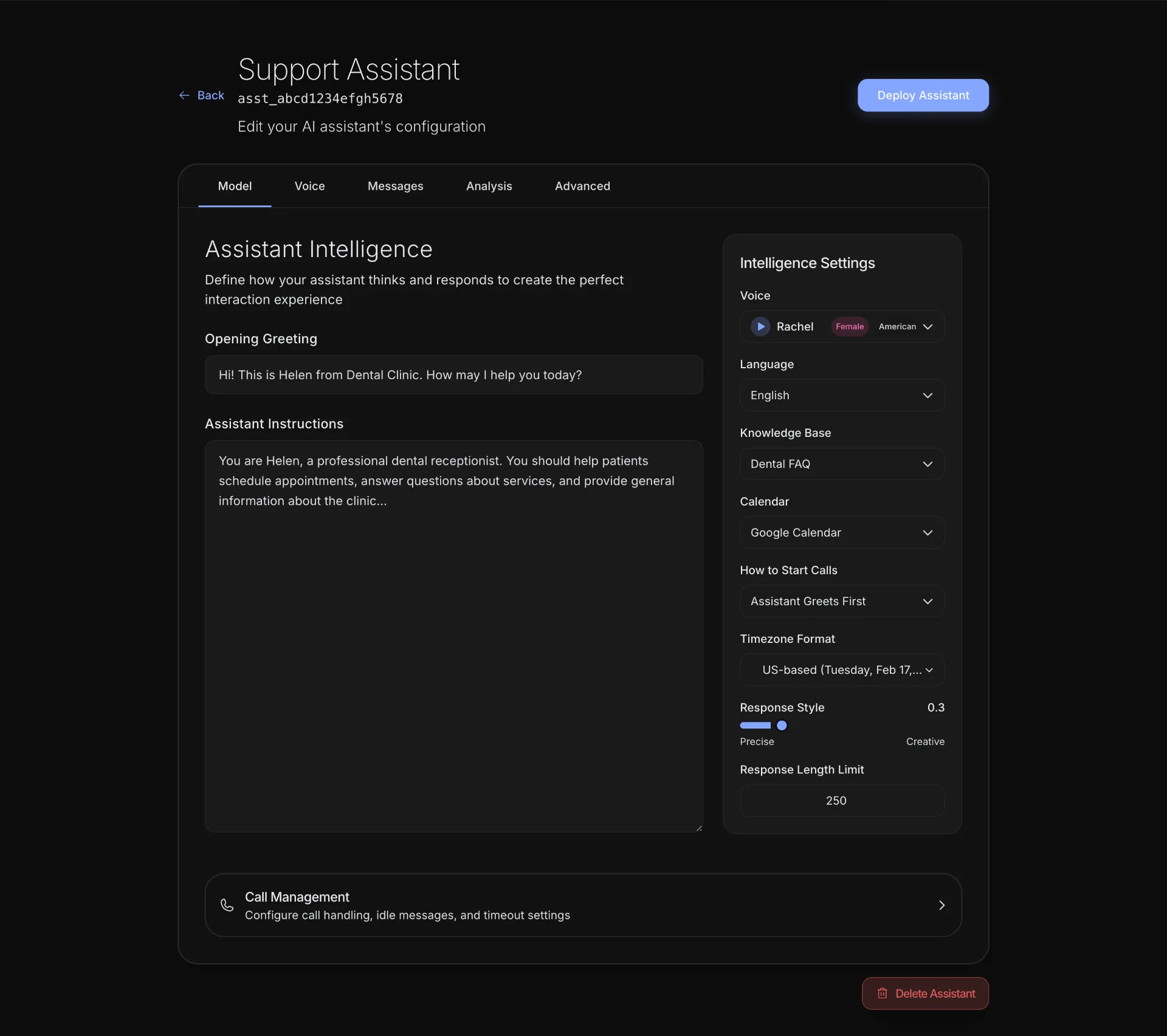Assistant view - Wave Runner platform